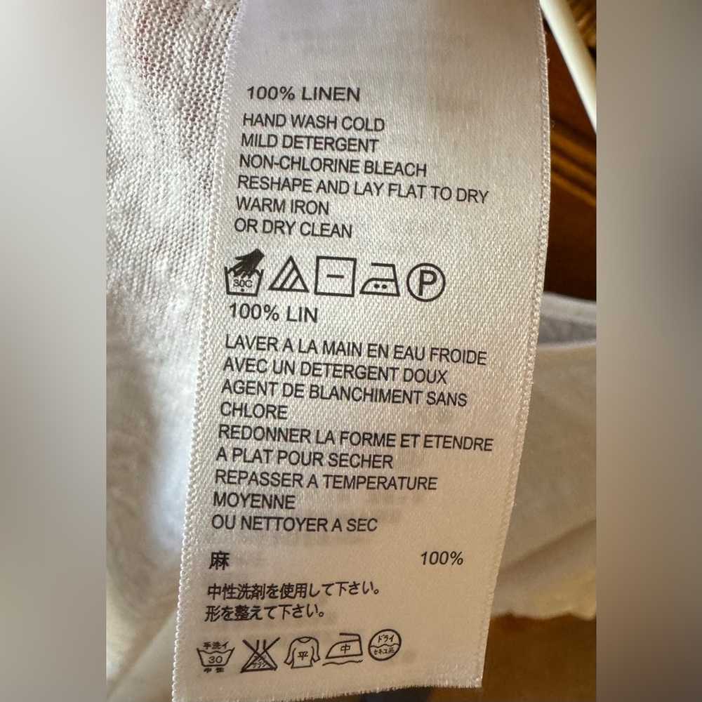 Tommy Bahama Women’s White Linen Pull On Shirt Size L - Picture 4 of 5